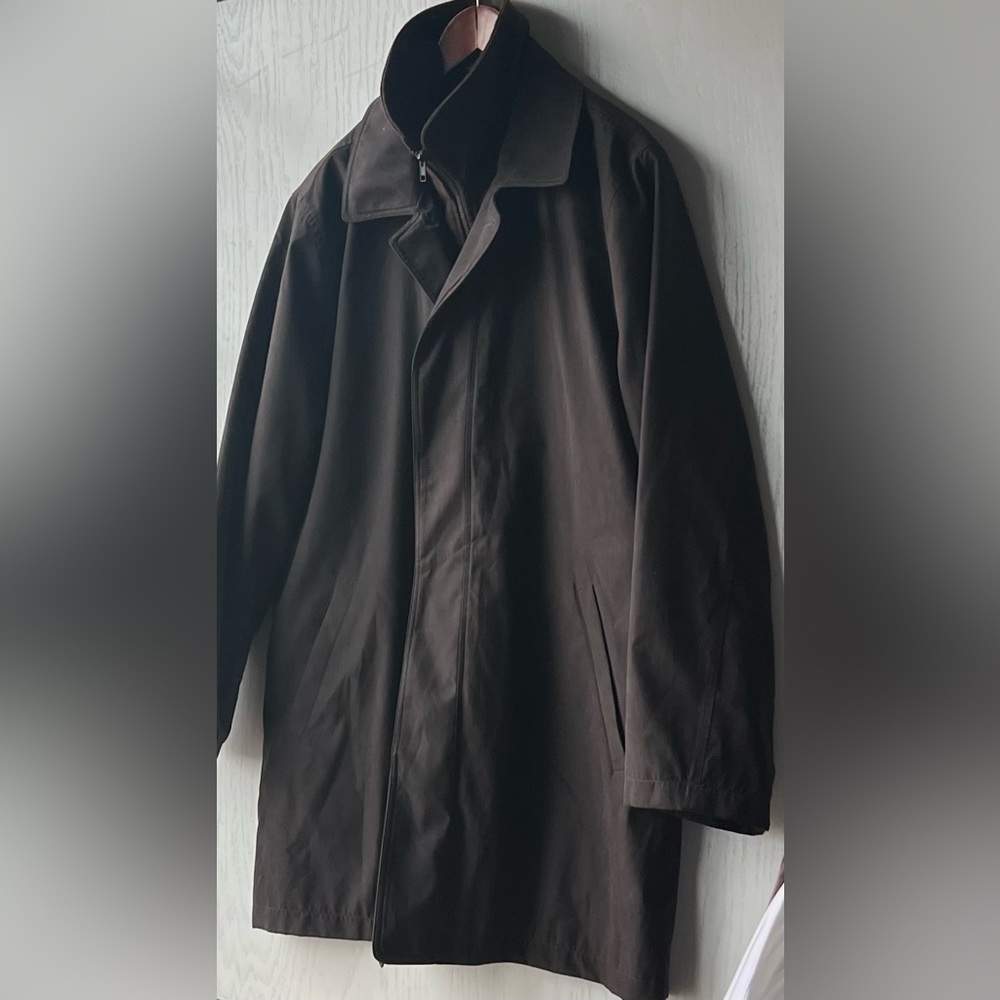 Lauren Ralph Lauren Trench Coat Quilted Lining Wool Men's Size 42R